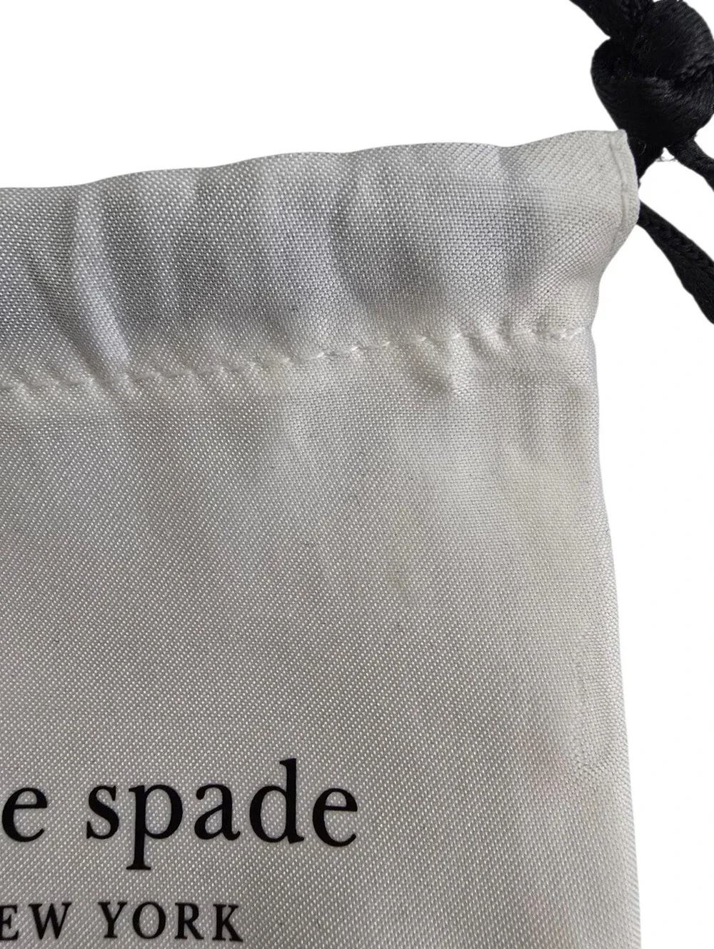 Kate Spade New York Small Drawstring Dust Bags Lot of 2 Jewelry Pouch Storage Ba